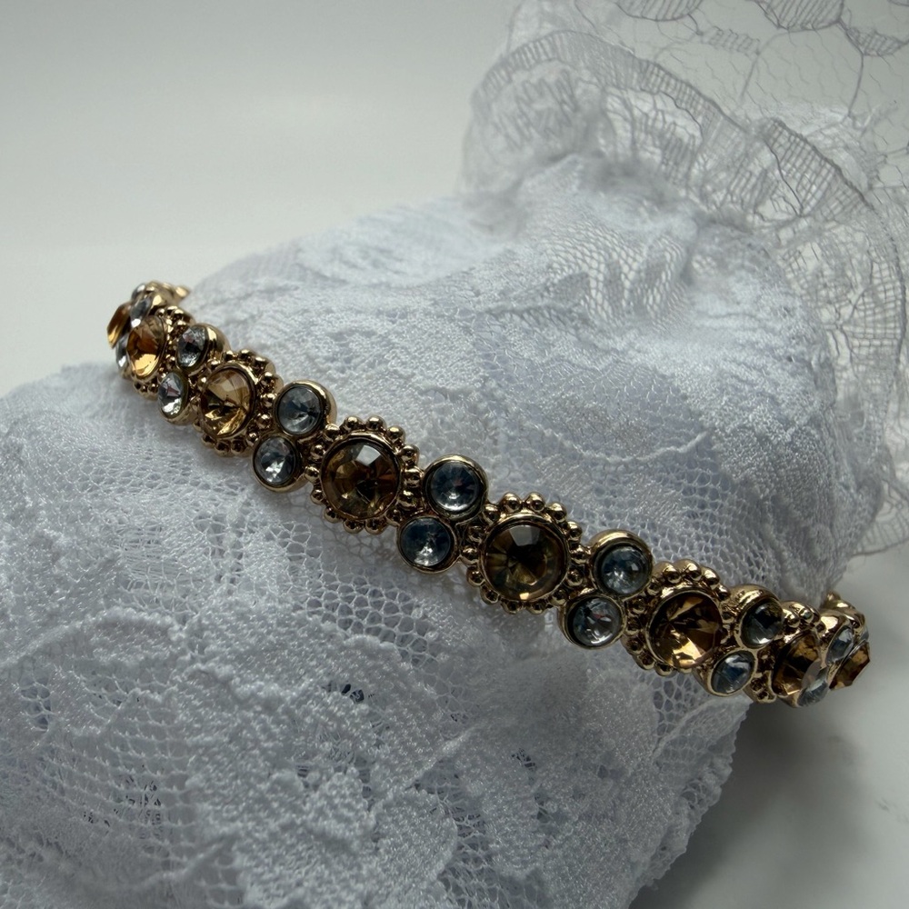 Gold and Silver Crystal Women's Bracelet